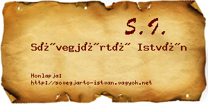Sövegjártó István névjegykártya